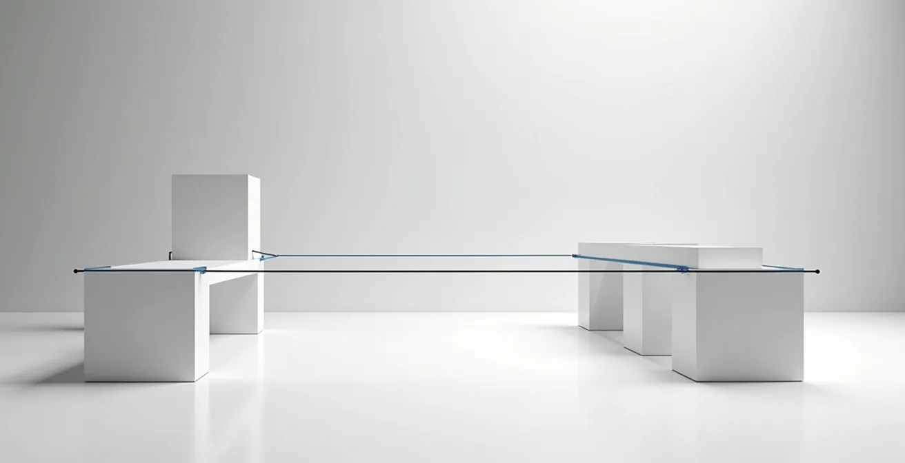 Technical diagram showing band tension distribution around ribcage