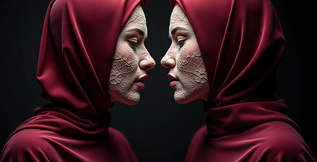 Intricate lace detail overlaying rich velvet fabric showing textural contrast